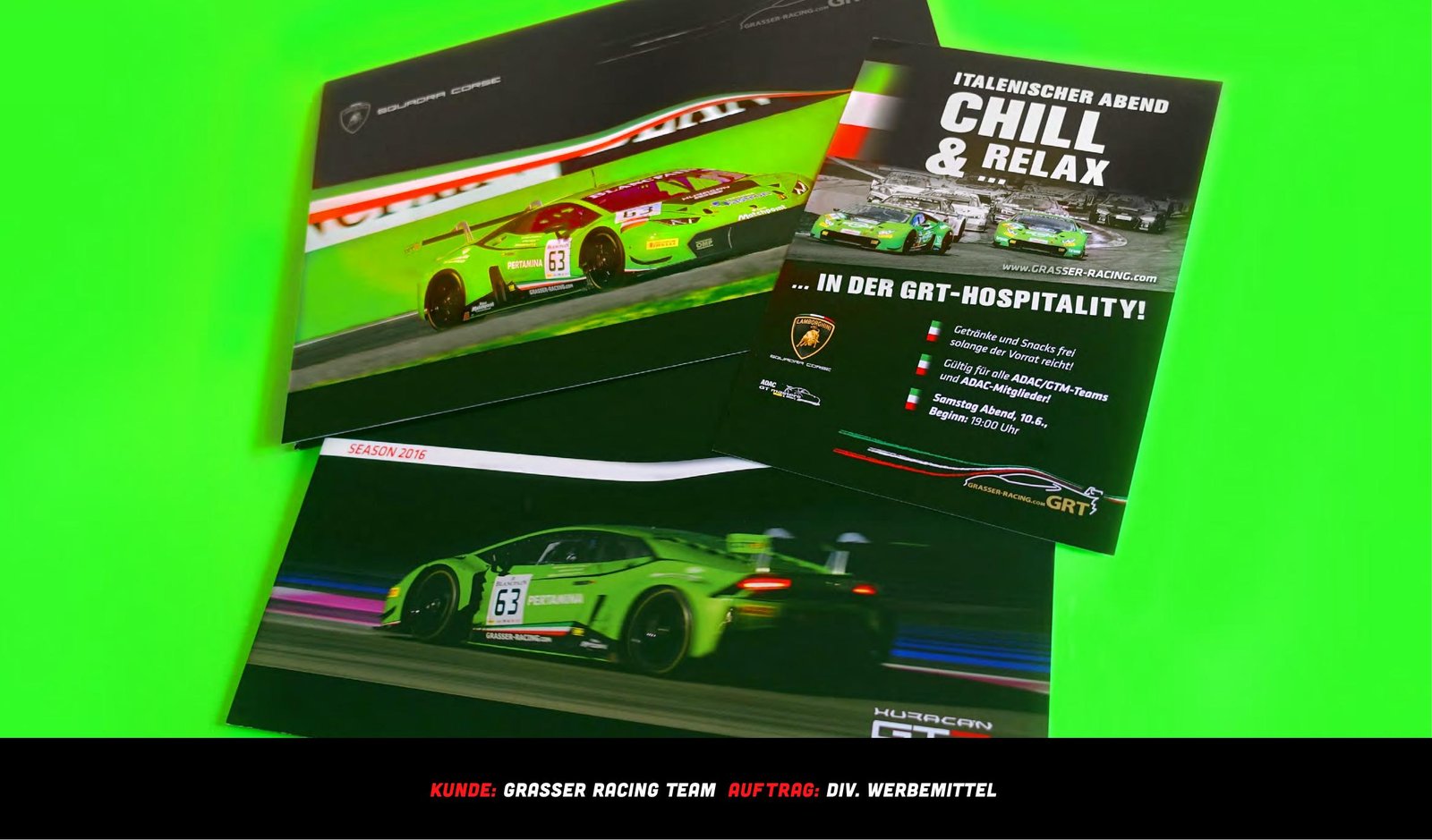 Grasser Racing Team – diverse Werbemittel