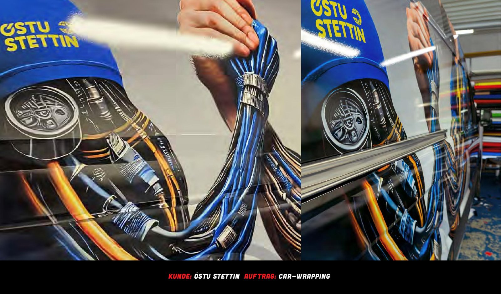 ÖSTU STETTIN – Car-Wrapping Detailansicht